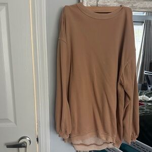 Casual Tan Women's Crewneck